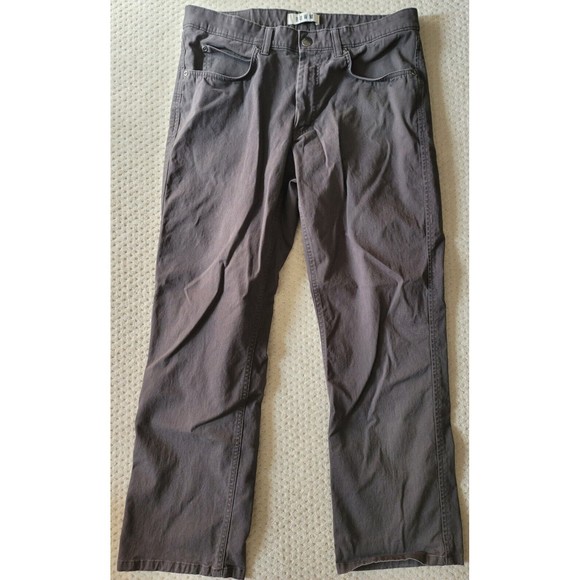 ROWM Men's Straight Leg Stretch Chino jeans GRAY 34x29 EUC - Picture 1 of 4